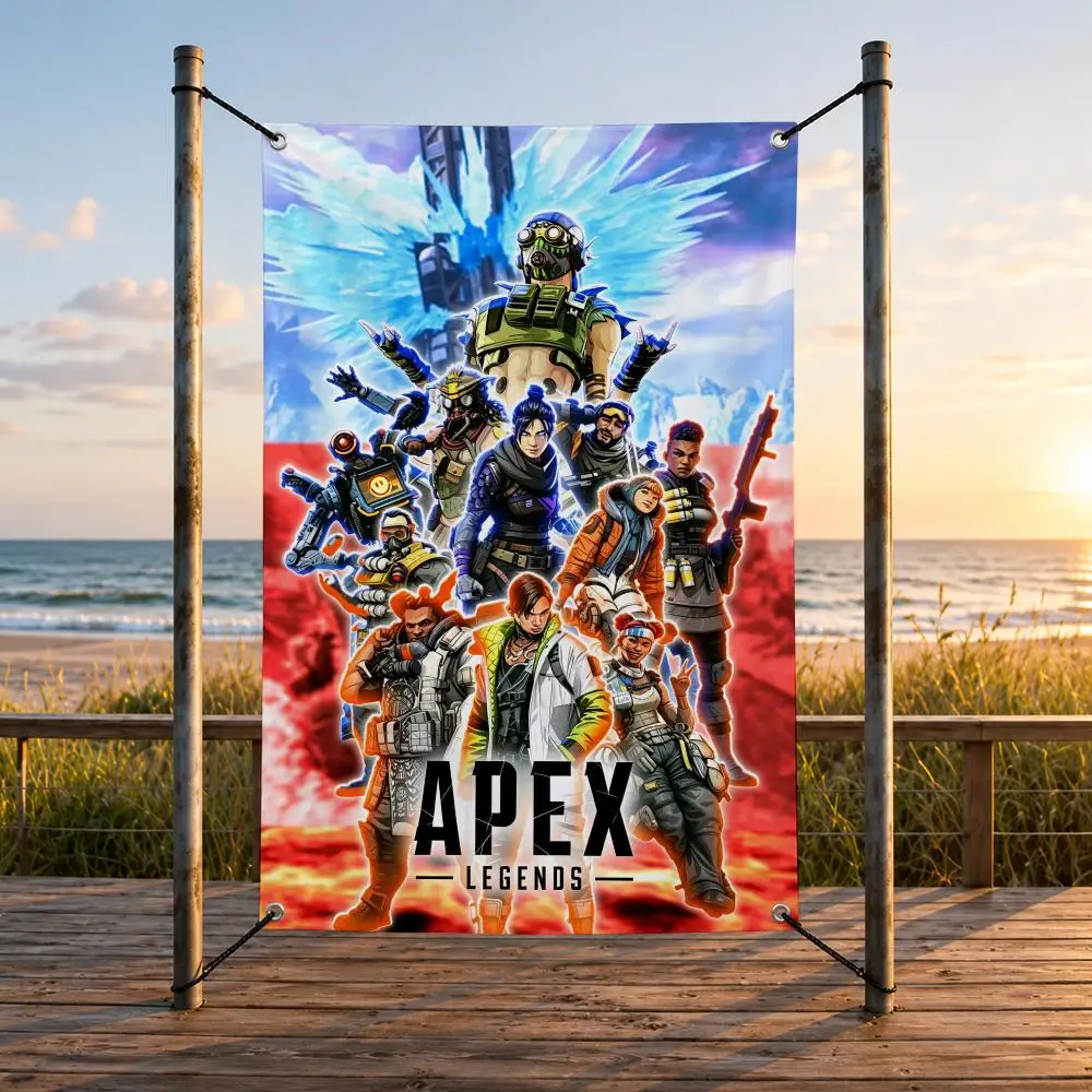 Game A-Apex Legends Flags Vertical Wall Hanging for Bedroom Dorm Living Room Party Garage Camping