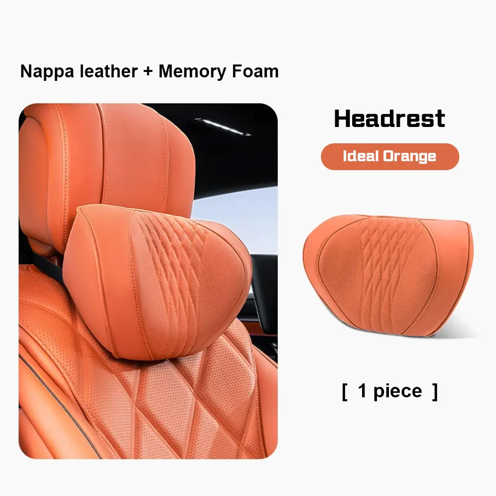 Premium Leather Car Headrest Neck Pillow for Great Wall Wey Tank 300 500 700 400 Memory Foam Lumbar Support Auto Seat Pillows