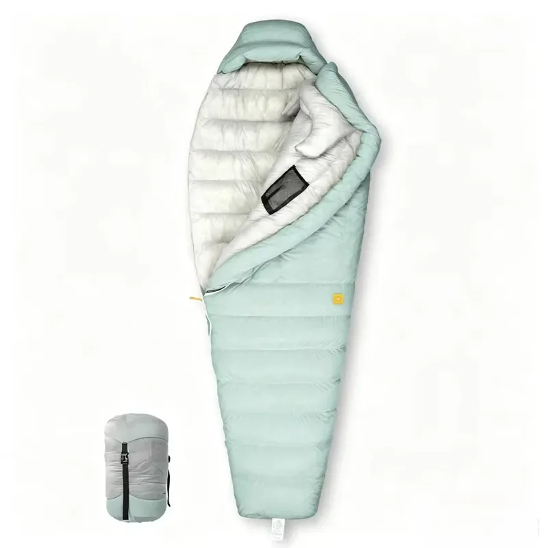 Hike on Sleeping Bag 800+FP Goose Down Sleeping Bag Ultralight Warm 4 Season Camping Sleeping Bag with Compression Sack