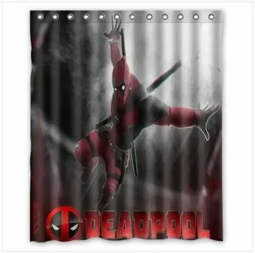 Cortina De Chuveiro Deadpool Para Casa E Banheiro, Novo