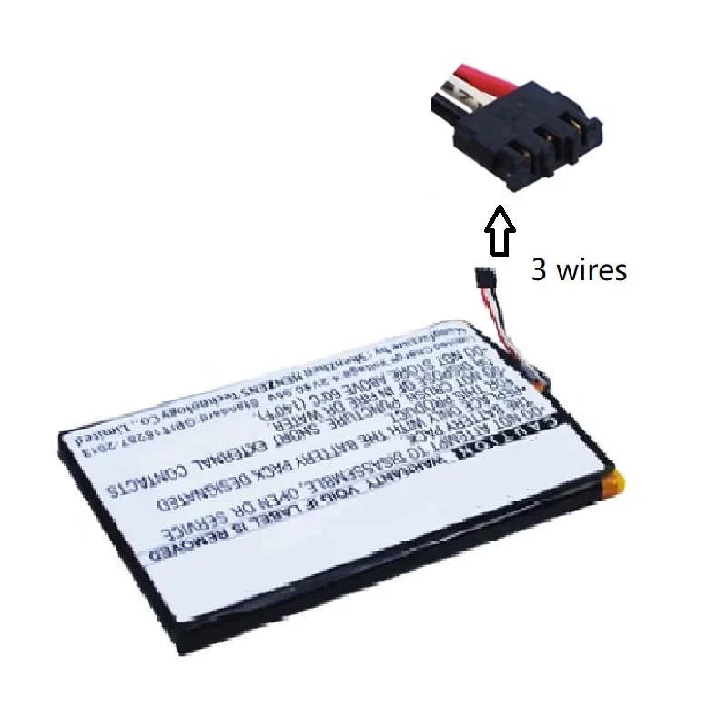 Battery With 3 Wires Plug for Kobo E-Book New Li-Polymer Rechargeable Pack Replacement 3.7V 1000mAh