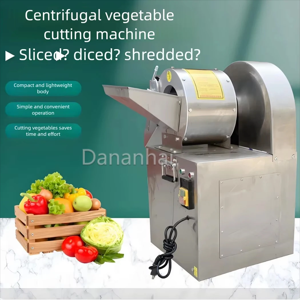 Dananhai Electric Veggie Slicer, Vegetable Cutting Machine 1500W Stainless Steel Hotel Catering Equipment