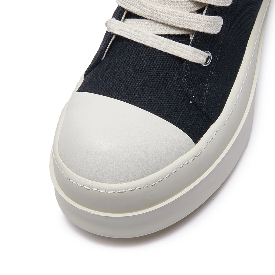 

Platform 6cm Canvas Shoes RO Casual Luxury Men Shoes Double Bottom High Top Women Sneakers Classic Zip Height-Increasing Shoes