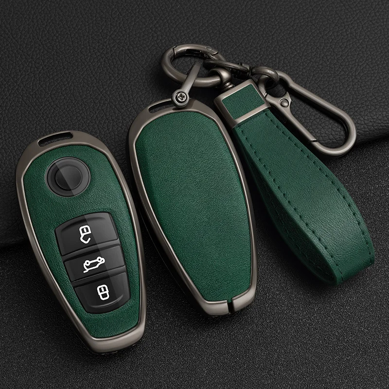 

Alloy Car Key Case Cover Shell For VW Volkswagen Touareg 2011-2018 3 Buttons Auto Remote Shell Protection Accessories