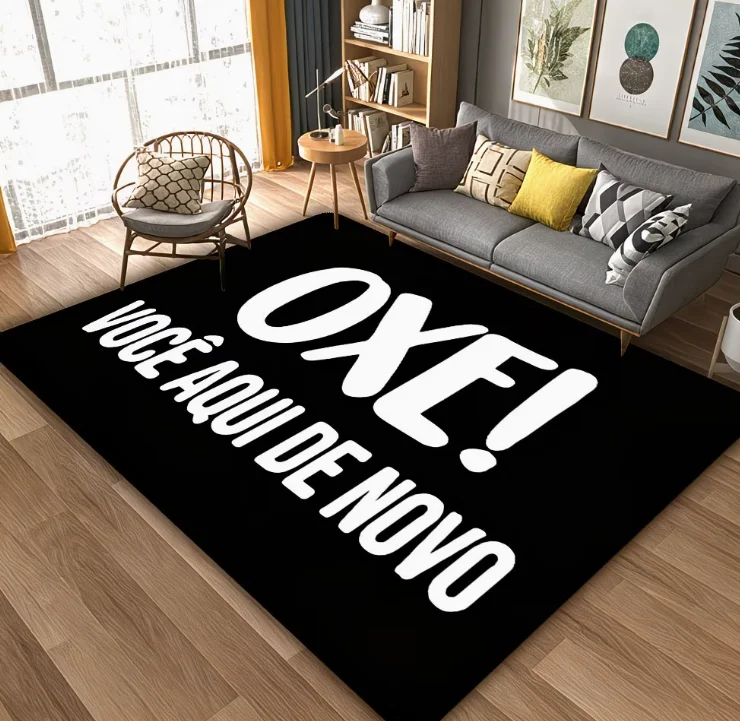 Non-Slip And Wear-Resistant Floor Mat Doorway Bathroom Entrance Living Room Corridor VOCÊ AQUI DE NOVO Funny Flannel Floor Mat