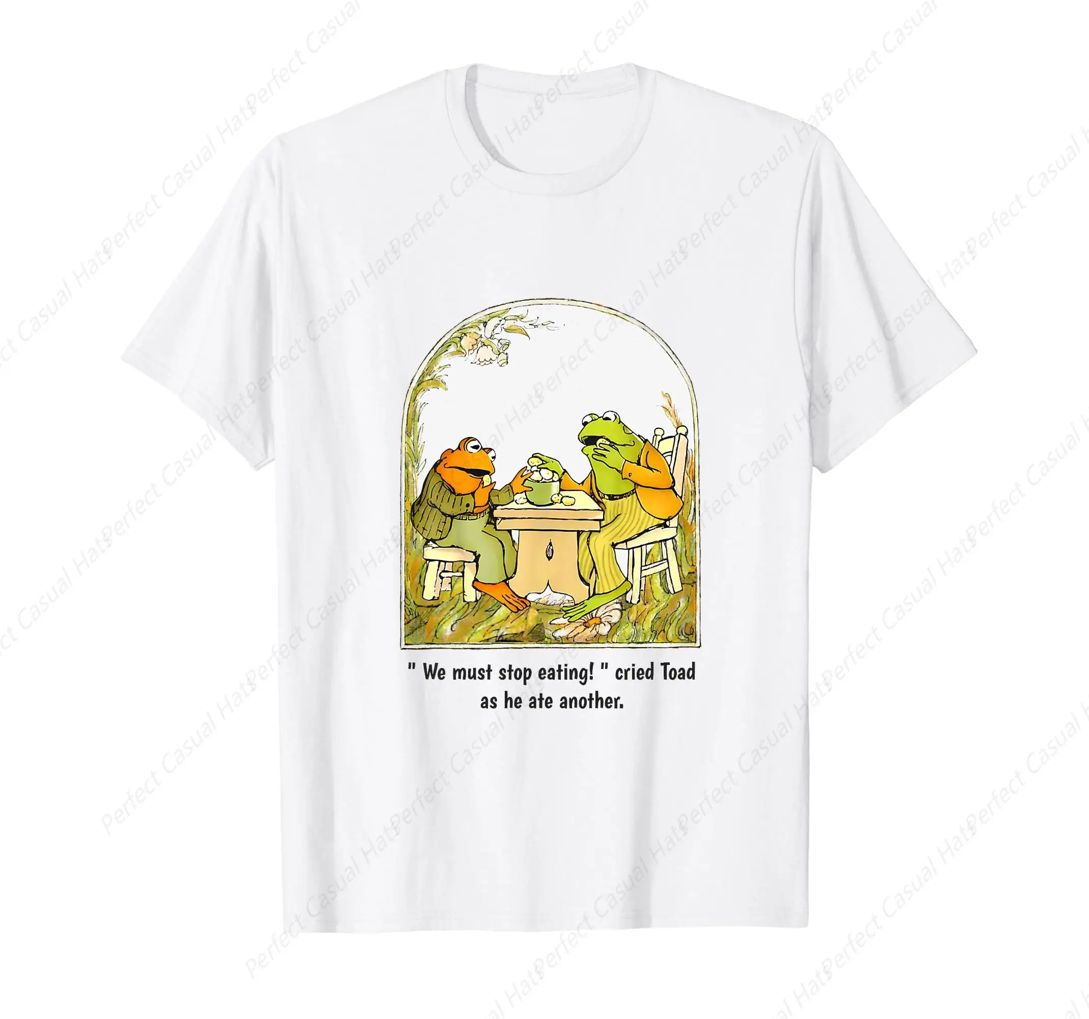 We Must Stop Eating Cried Toad As He Ate Another Funny Frog Meme T-Shirt Leisure Soft Shirts Pleasure Breathable Short Sleeve