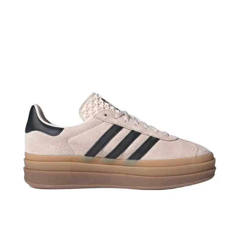 Adidas Gazelle Blod Gum Thick Soled Women Comfort Trend Non-slip Skateboard Shoes Height Increasing Sneakers IE0429