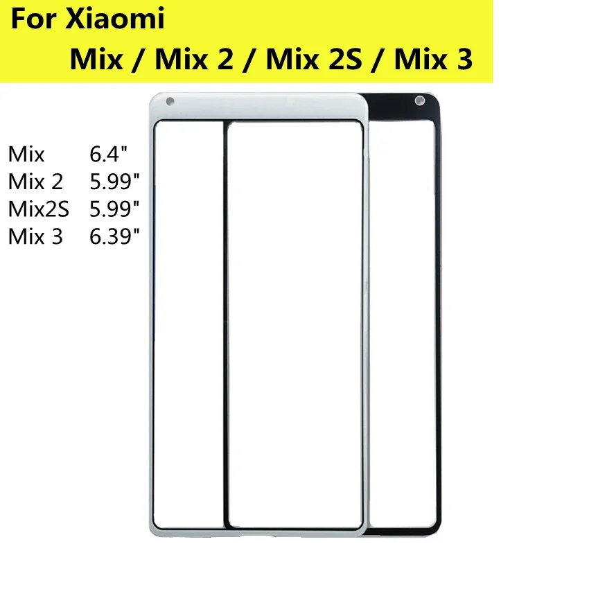 

Touchscreen For XiaoMi Mi Mix 2S Touch Panel Glass Front Panel Glass Lens Outer Glass For xiaomi Mix Mix2S MIX3