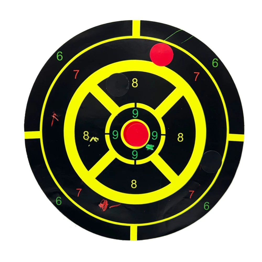1000 шт., пластыри для стрельбы по мишеням, 19 мм, черные/красные пластыри для мишеней, пластыри для стрельбы по мишеням, наклейки, аксессуары для стрельбы с отверстием «яблочко»