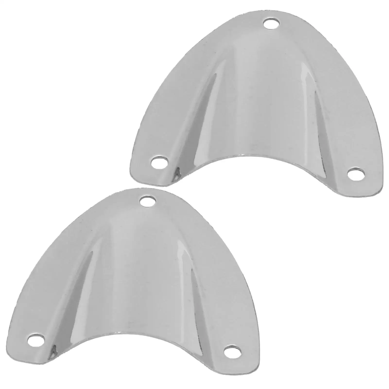 Muschelschalen-Entlüftungsdraht, Durchgangsabdeckung, polierter Edelstahl für Marineboote, Zubehör, 2 Stück