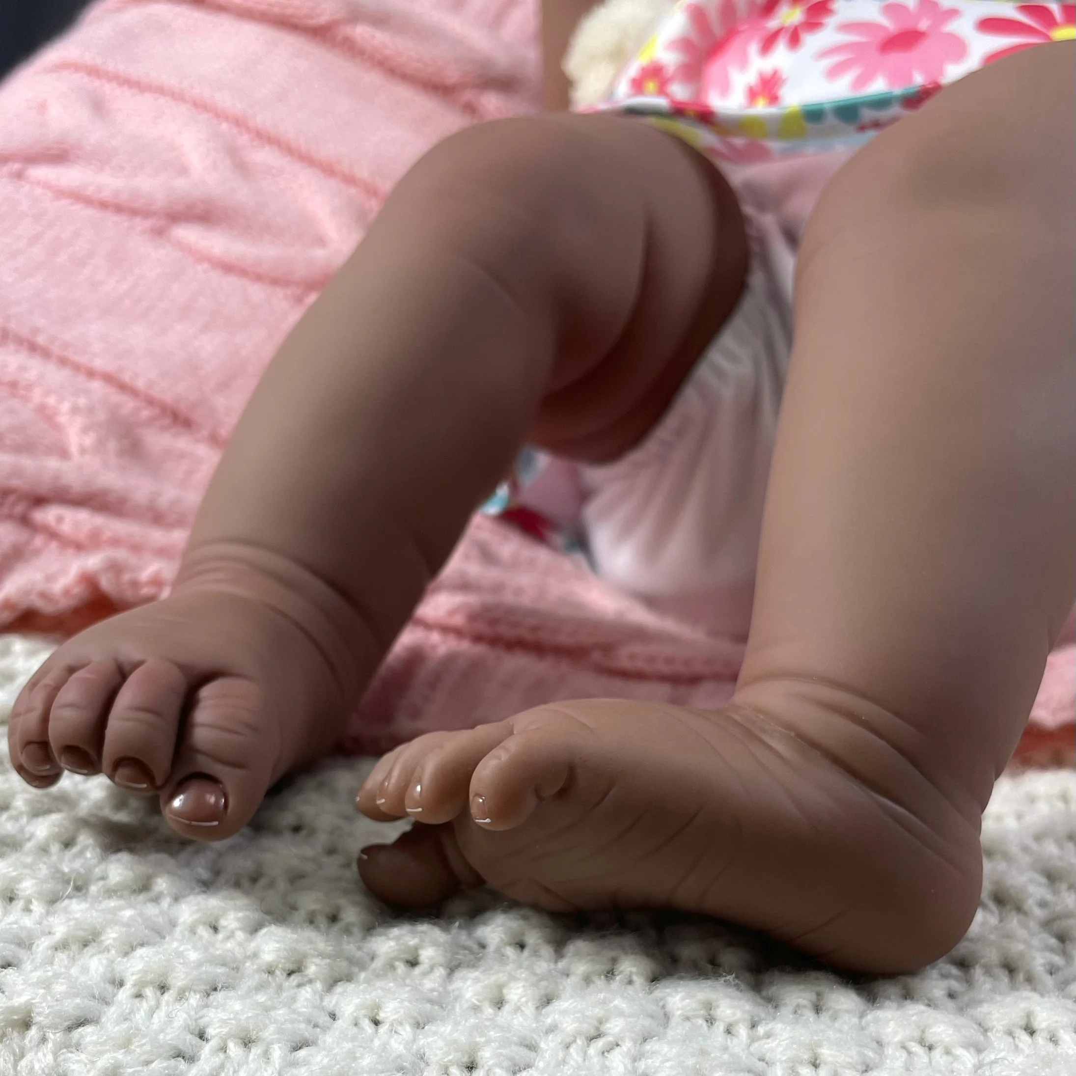 Bambola afroamericana da 20 pollici Raven Dark Skin Reborn Baby Black Girl finito neonato capelli radicati giocattolo fatto a mano regalo di natale