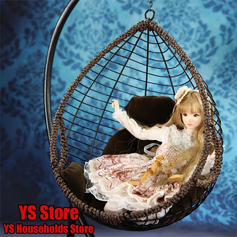 

FEELWOTOYS FW003 1/6 Female Soldier Swing Rocking Chair Model Metal Hanging Basket Design Scene Accessory Toys For 12" Figure