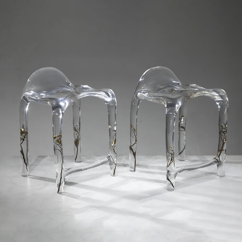 

Простой и оригинальный роскошный барный стул с высокими штанинами, дизайнерская модель для отдыха, остров, стул для столовой