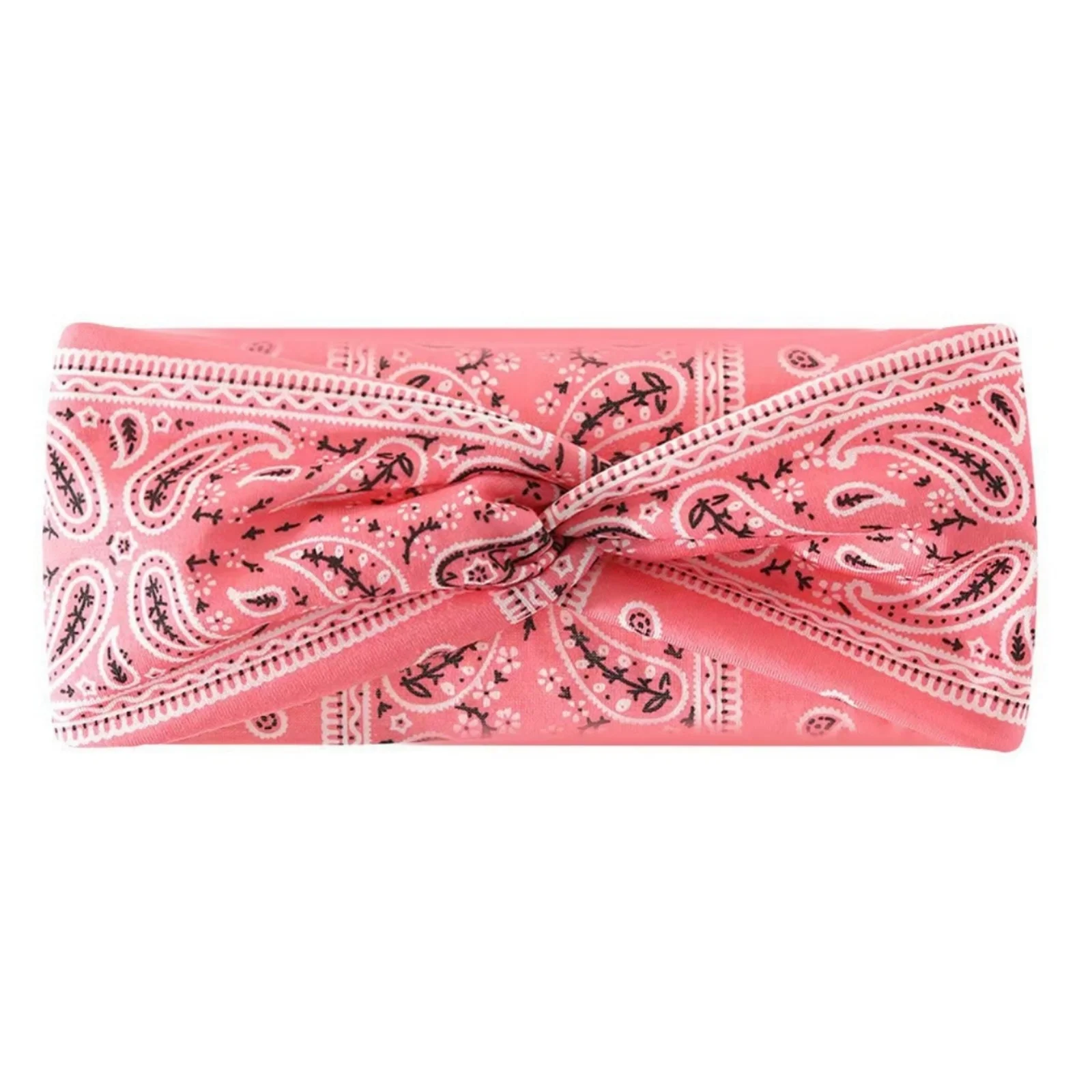 1PC Bohemian Yoga Sport Stirnband: Elastisch, rutschfest, breites Stirnband für Workouts, Laufen, schweißabsorbierend – Detail 6