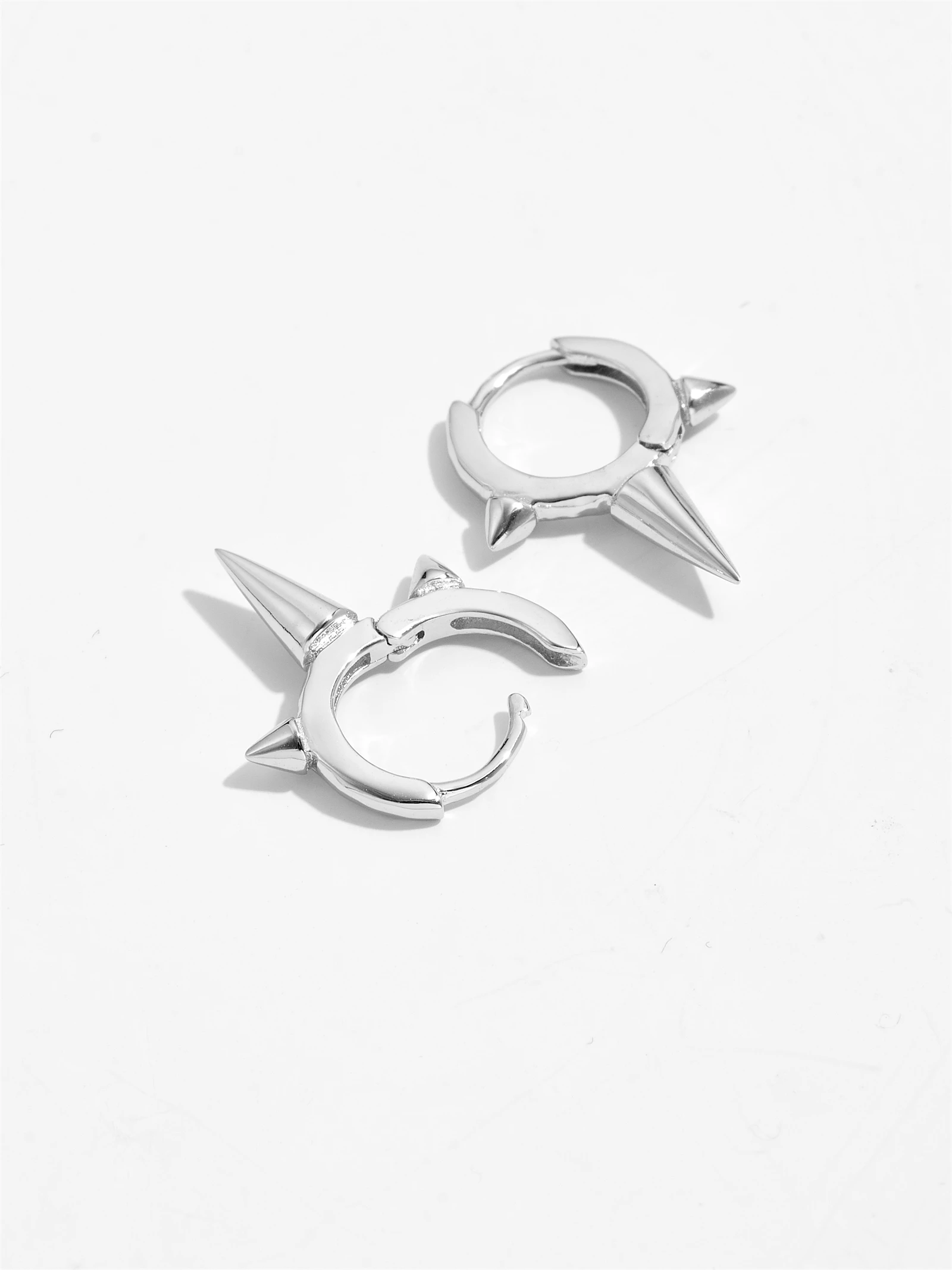 DPLAOPA 925 Sterling Silver Three Spike Drop Earring Vintage Rock Punk 2024 New Women Luxury Fine Wedding Jewelry