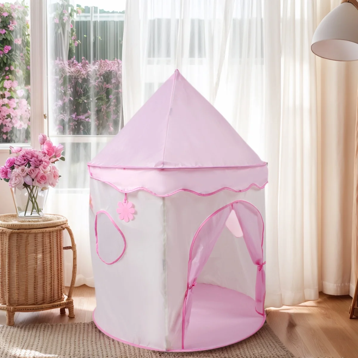 Children's Fun Play Tent,Pretend Play Toy Castle,Beach and Lawn Toys, Christmas and Halloween Gifts, Accessories Not Included