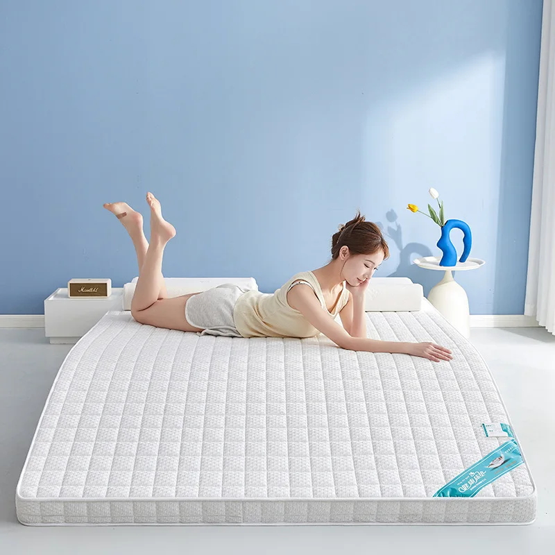 Waffle High Elastic Memory Cotton Mattress Single Double Household Rental Soft Cushion Dormitory Sponge 180x200cm Thickness 8 Cm