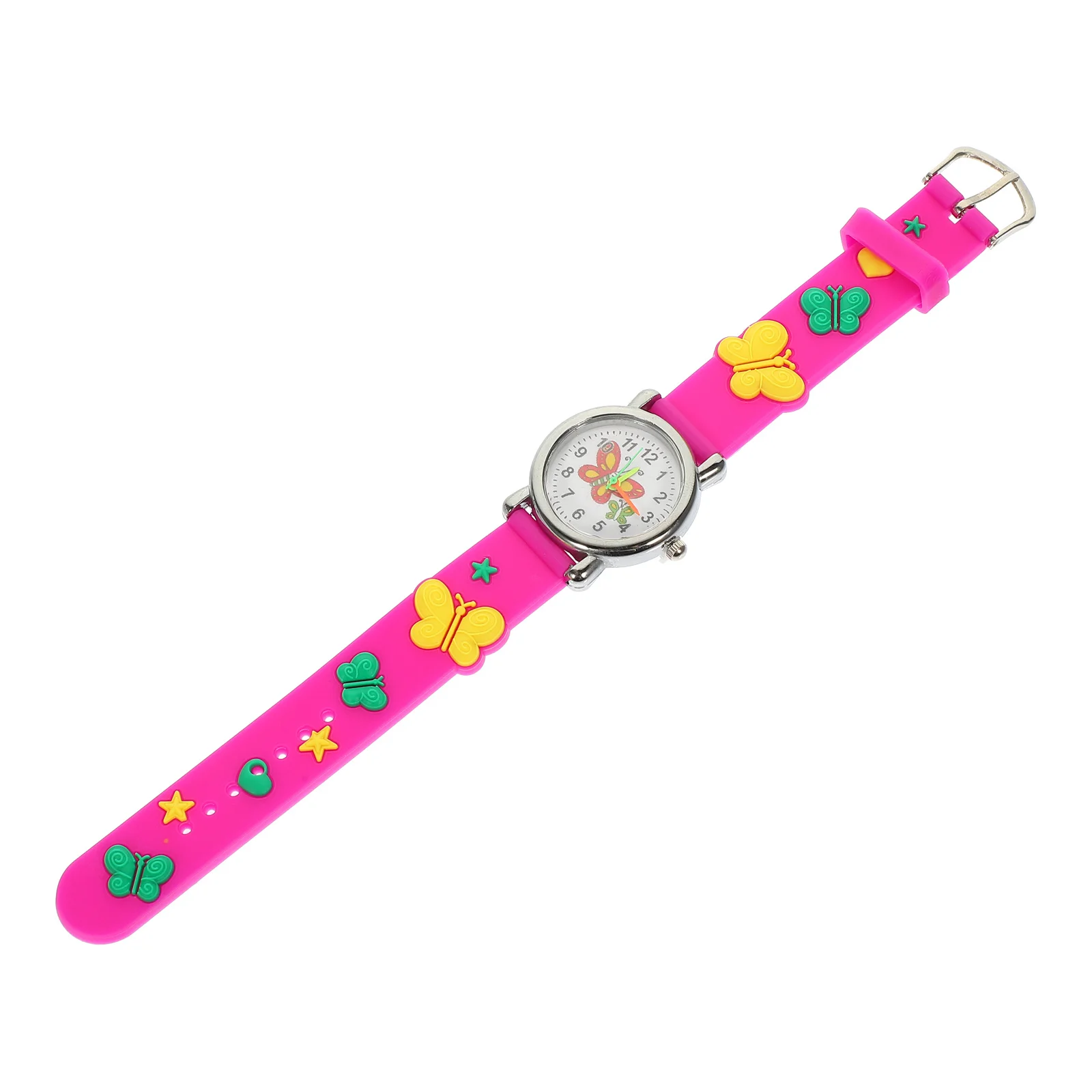 ساعة الفراشات لساعة اليد الكرتونية القابلة للتعديل، توقيت دقيق، ساعات هدية جميلة