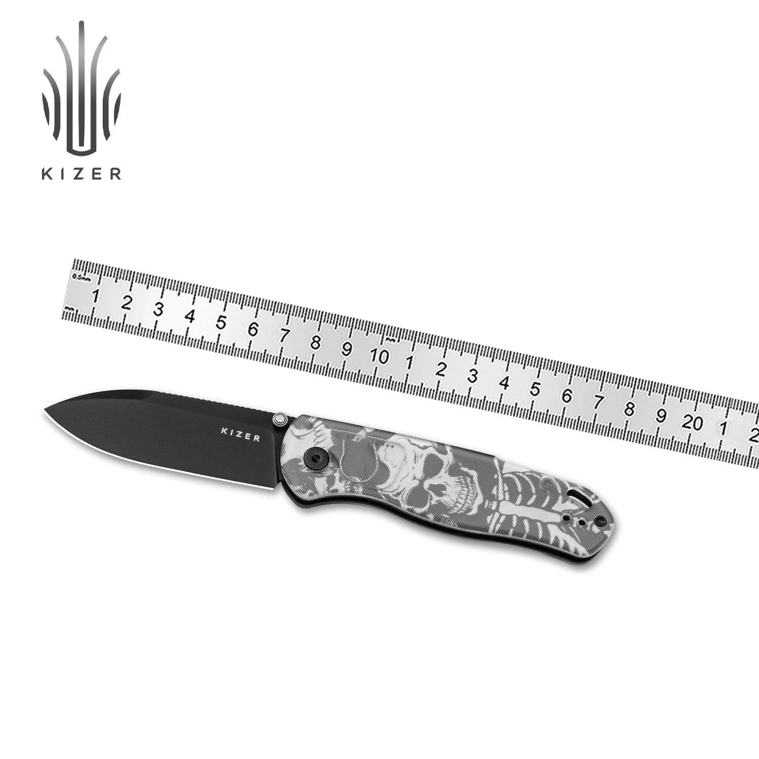 

Kizer Survival Pocket Knife Drop Bear V3619A Acrylic Handle with Nitro-V Steel Blade Outdoor Camping EDC Folding Knives 2025