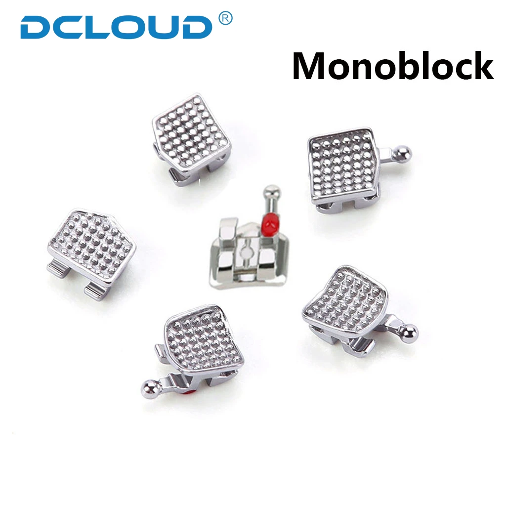 200 Stücke/10 Packungen Dental Kieferorthopädische Klammern Klammer Metall Monoblock Split Mini Roth/MBT/Edgewise Slot.022/018 Haken 3/345 Zahnmedizin – Detail 8