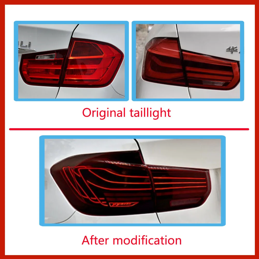 

Car CSL Style Taillight For BMW 3Series F30 F35 F80 2013-2019 DRL Turn Signal Brake Reversing Fog Rear Lamp Assembly Accessories