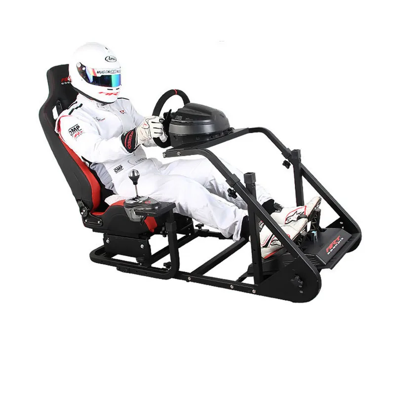 YUESHEN Gaming Cockpit Racing  Adjustable Metal Frame G29 T300rs CSW Steering Wheel Customizable for Racing Games