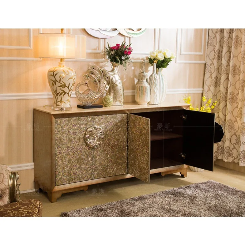 Neoclassical high-end screen partition cabinet entry entrance entrance cabinet