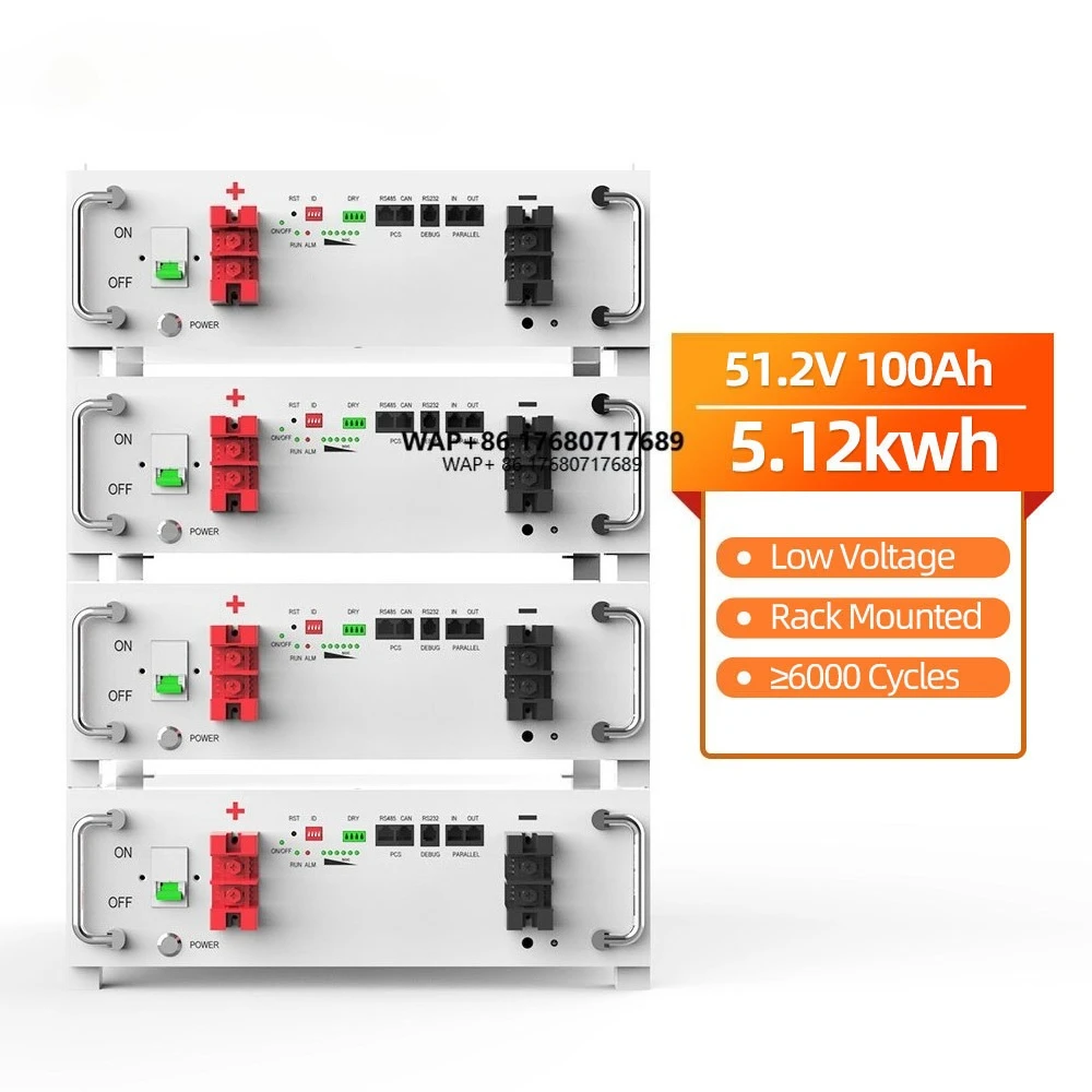 

5kwh Battery Lithium 51.2V 100AH 200AH Lifepo4 Battery for Solar Panels