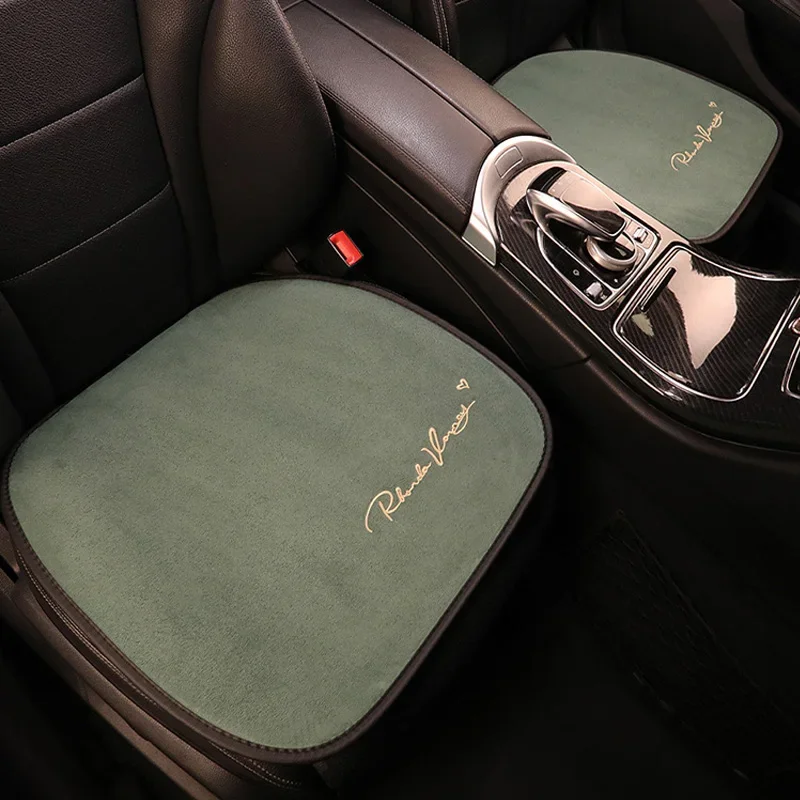 

Suede Four Seasons Car Seat Cushion Winter Warmth Four season constant temperature Ins style cushion Automotive Interior