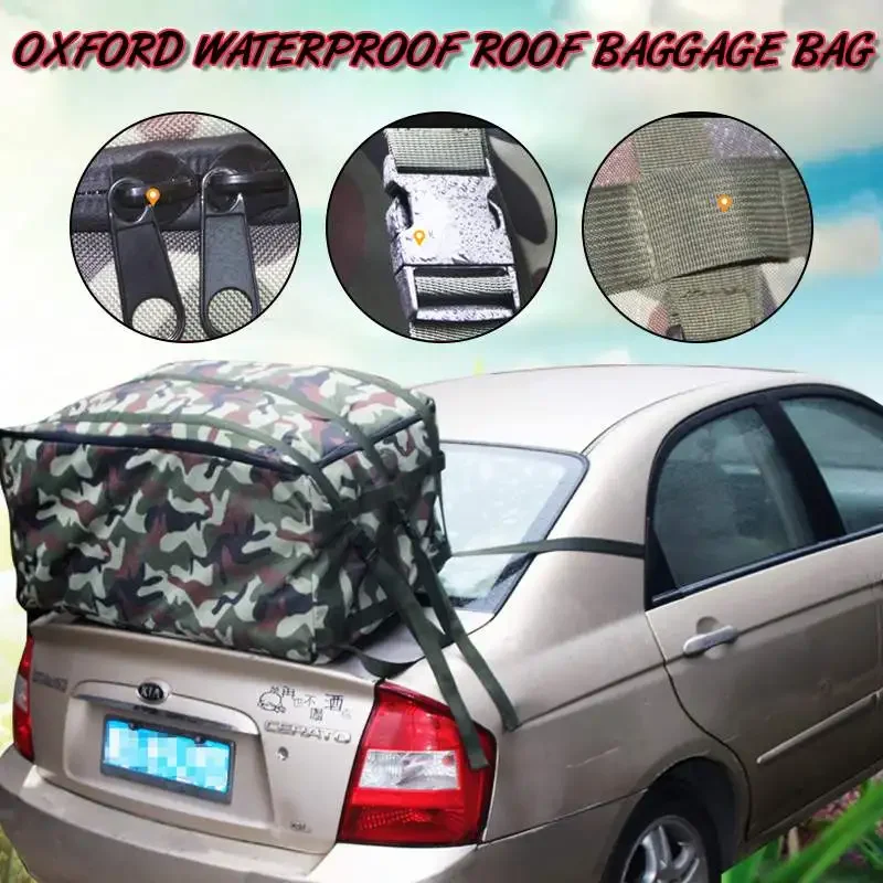 100 x50x43cm Autodach beutel Oxford wasserdichtes Dach Gepäckträger Fracht träger Gepäckträger Lagerung Gepäck Auto Reisen