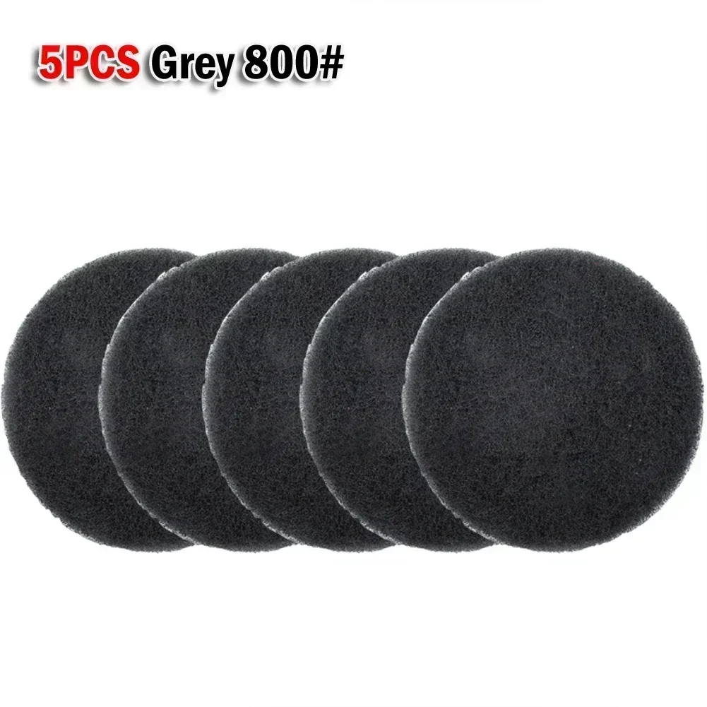 5pcs 4Inch Cleaning Cloth Scrub Pad Industrial Scouring Pads Nylon Polishing Pad For Cleaning Showers Bathtubs Sinks Tile Grout