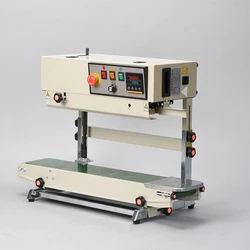 FR-770 Continuous Band Sealer Vertical Bag Sealing Machine with Digital Temperature Control Printing Function With Counter