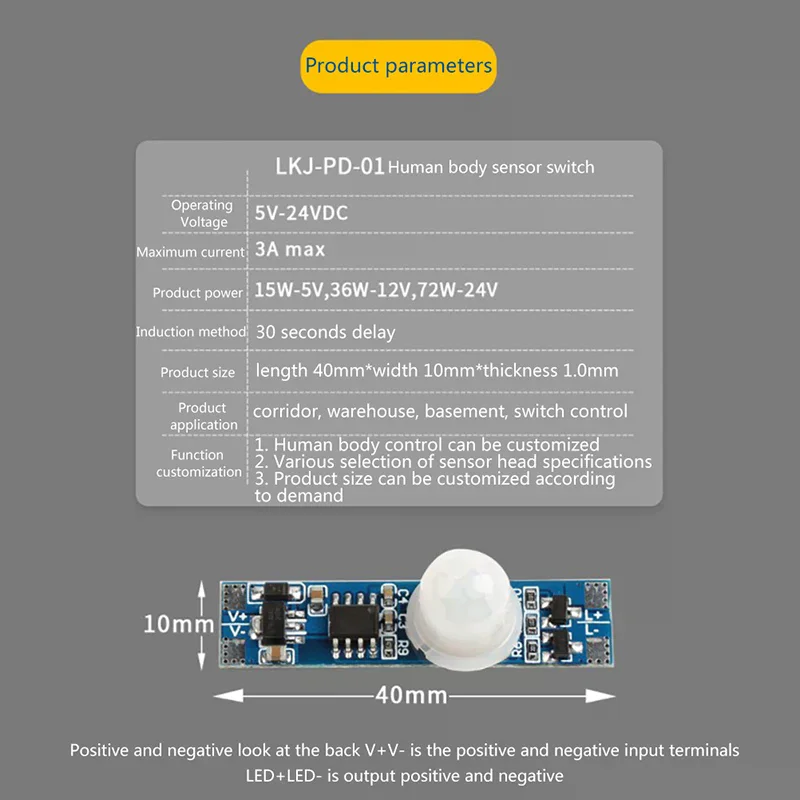 /PFU/Body Sensing Switch Smart Home Built-in / Human Body / Hand Sweep Sensor Switch Touch Sensor Module Human