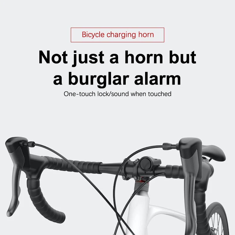 Klaxon de chargement de vélo, cloche Super forte, cloche électrique de vélo de montagne, accessoires d'équipement de cyclisme