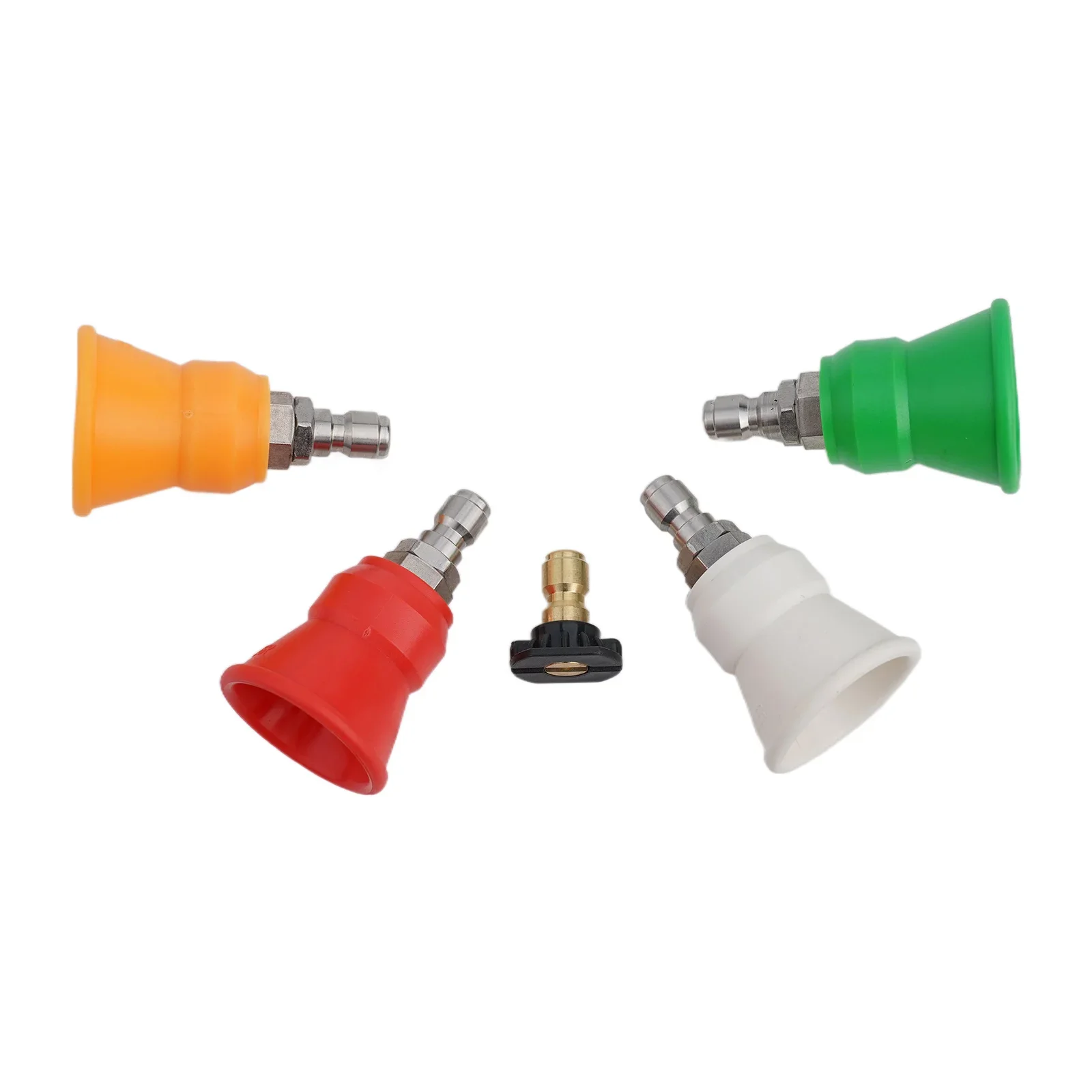 1/4 Inch Quick Connect Washer Nozzles Pressure Nozzles Rubber Protective Covers Wide Compatibility 1/4 Inch Quick Connect