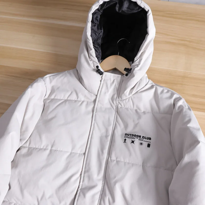 معطف سترة شتوي خارجي للرجال من Thiened مقاوم للماء من القطن Jaet ملابس عمل بقلنسوة Faion Urban Sle Stand Fit 2024 #2