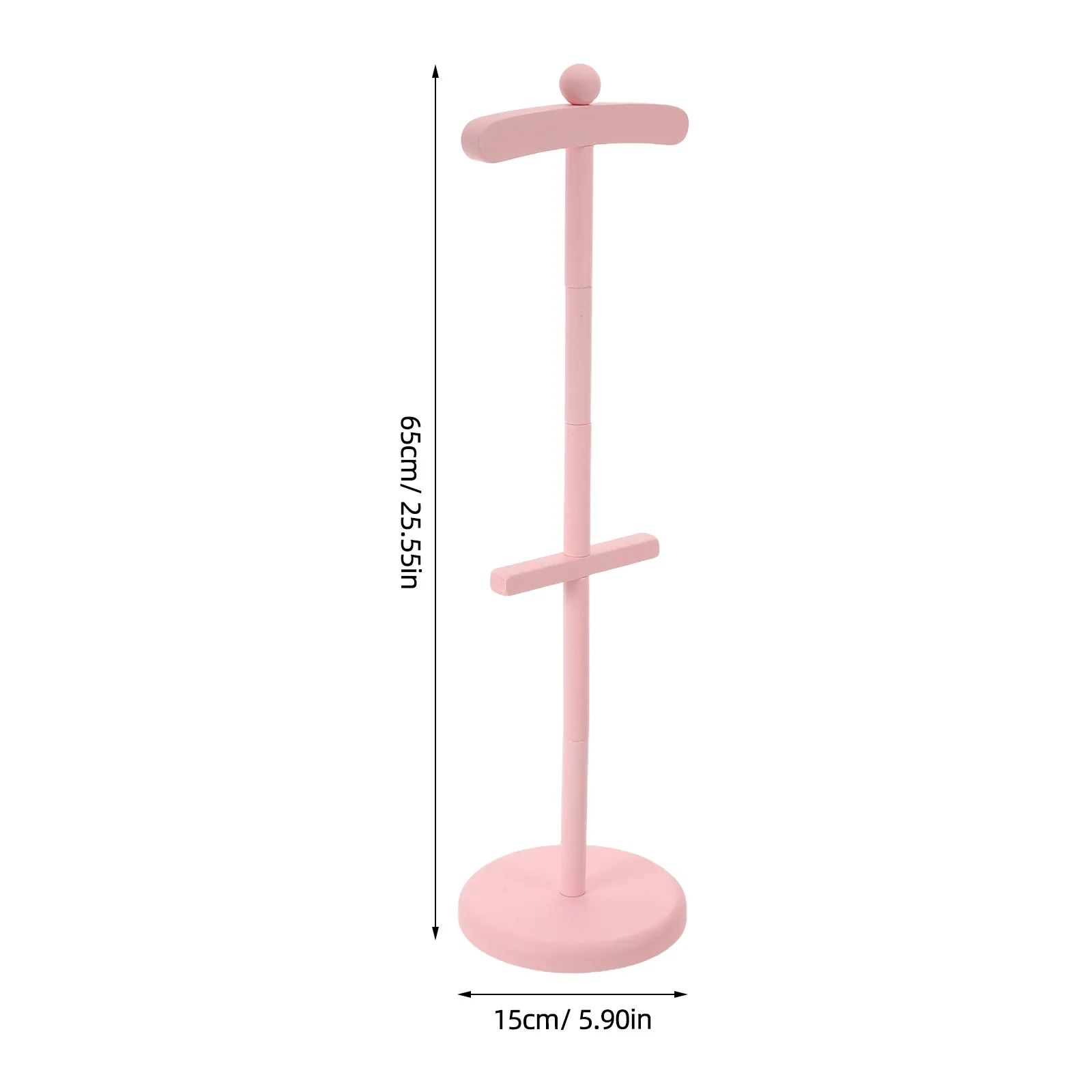 Baby Clothes Display Stand Natural Wood Organizer Rustic Christening Outfit Display Baby Shower Wood Stand 25Inch Tall Pink