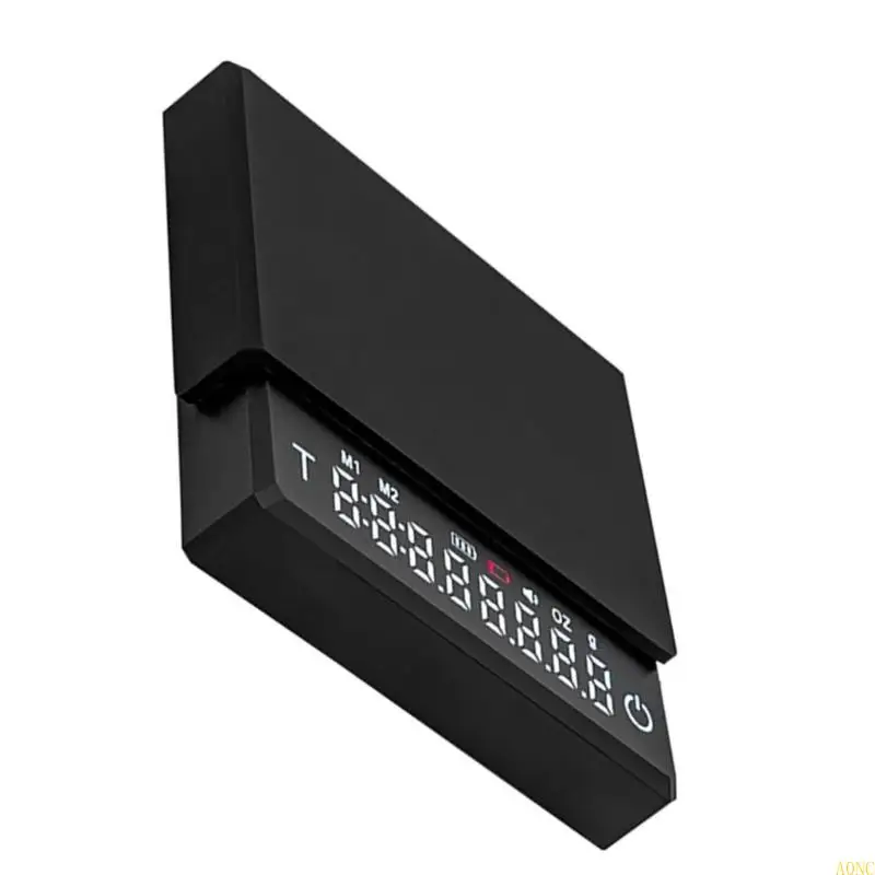 A0NC USB ชาร์จดิจิตอลเอสเพรสโซ่สเกลเครื่องชั่งอาหารเครื่องชั่งอาหารเครื่องชั่งอาหาร ABS วัสดุ ABS