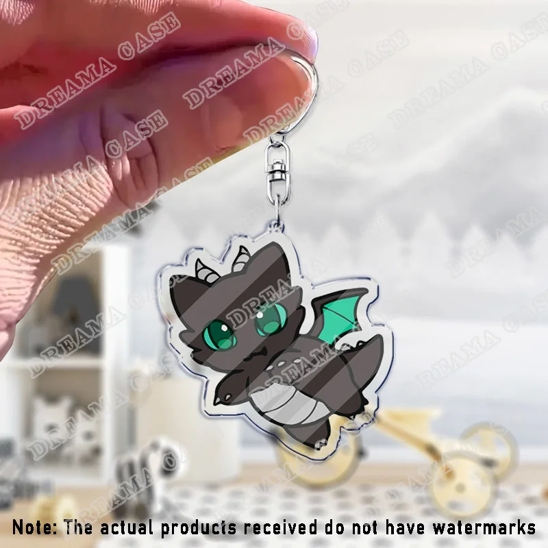 Bonito dos desenhos animados aphmau chibi acrílico chaveiros anel dupla face chaveiro jóias fã amor presentes