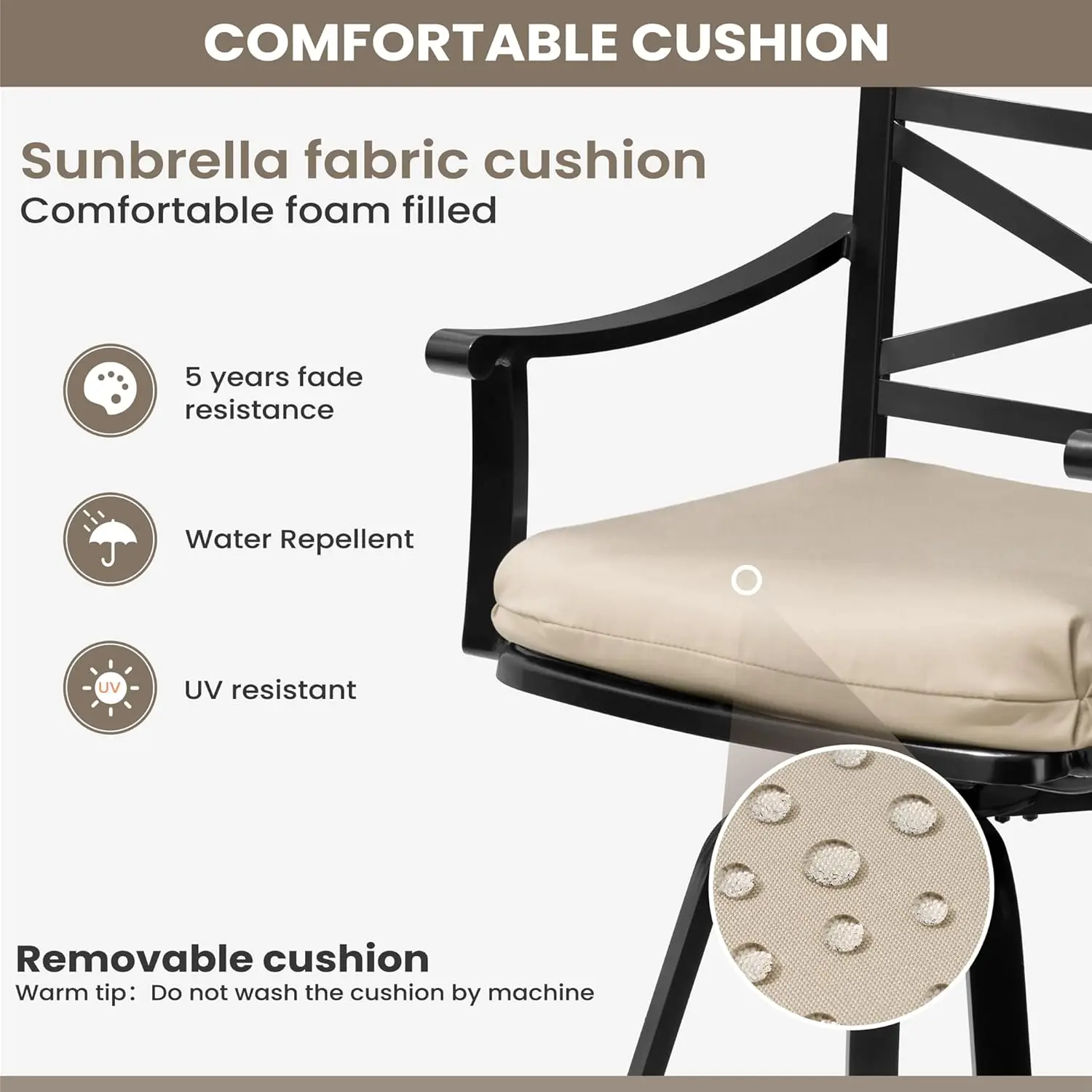 Thumbnail 3 - #23 Swivel Bar Stools Sale