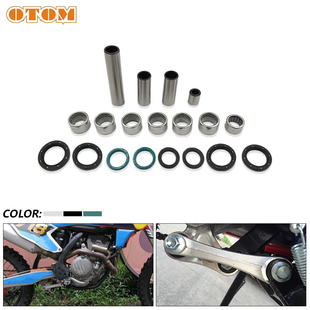 Motorcycle Lowering Link Triangle Lever Bearing Oil Seal Bushing Repair For KEWS K16 K18 ZONGSHEN NC250 NC450 Rear Suspension