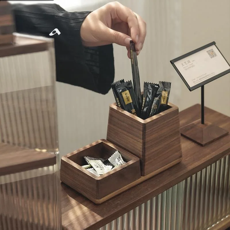real-wood-coffee-sugar-pack-barista-straw-organizer-tube-tableware-desktop-bar-milk-tea-shop-commercial-stir-stick-storage-box