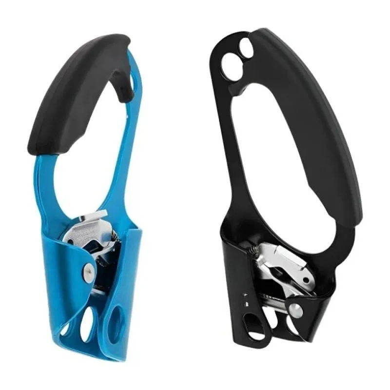 Aluminum alloy right-handed mountain climber lifting rope waterproof portable outdoor equipment blue full set