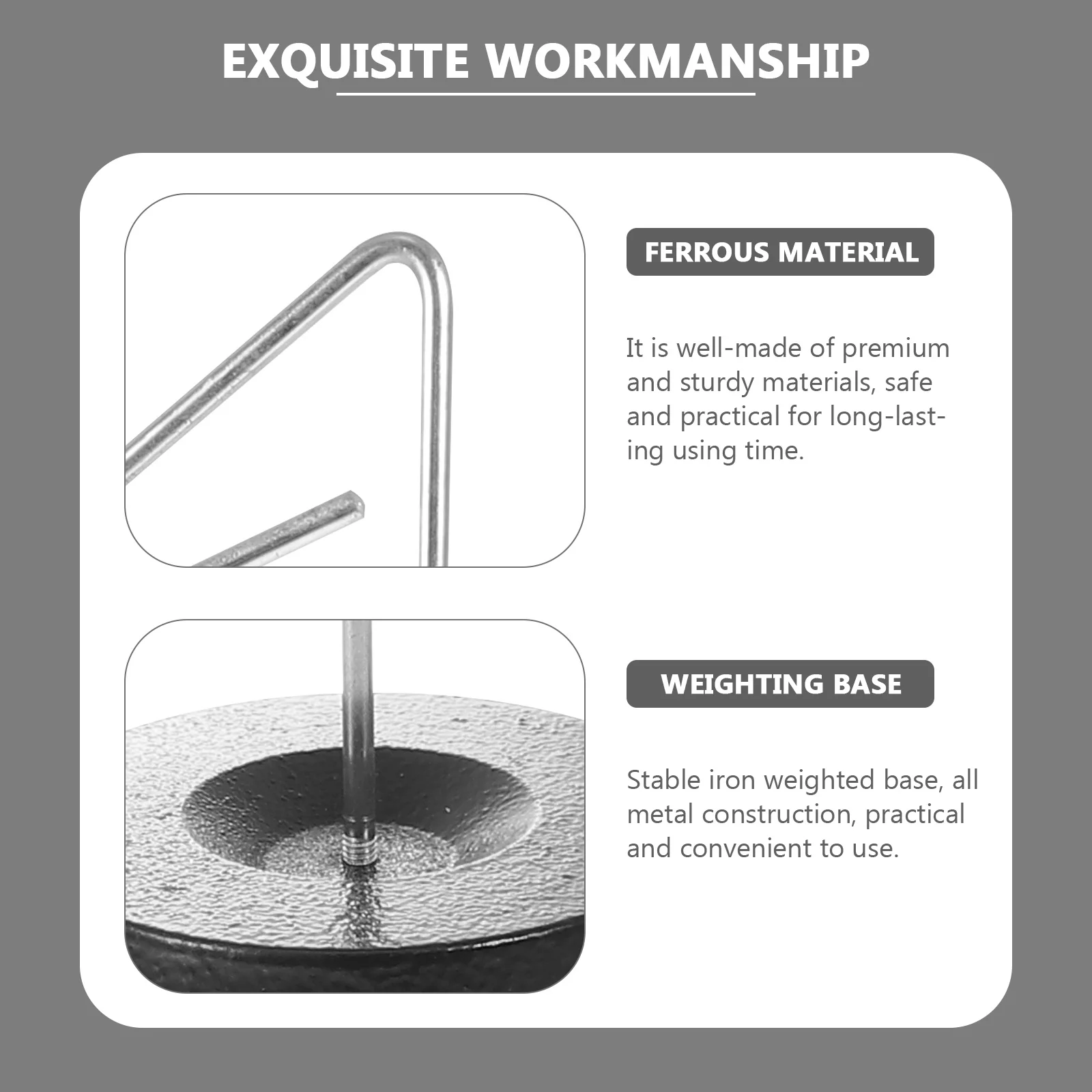 

Universal Cone and Spool Stand Thread Holder Sturdy Iron Base Stable Construction Smooth Thread Release Horizontal Spool Holders