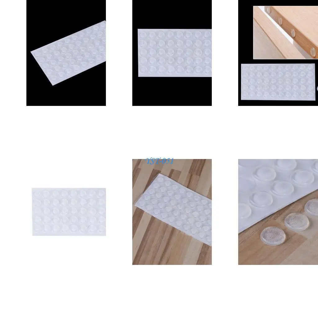 

E15A 50 шт. дверные стопоры, силиконовые самоклеящиеся бамперы для шкафа, буферная накладка