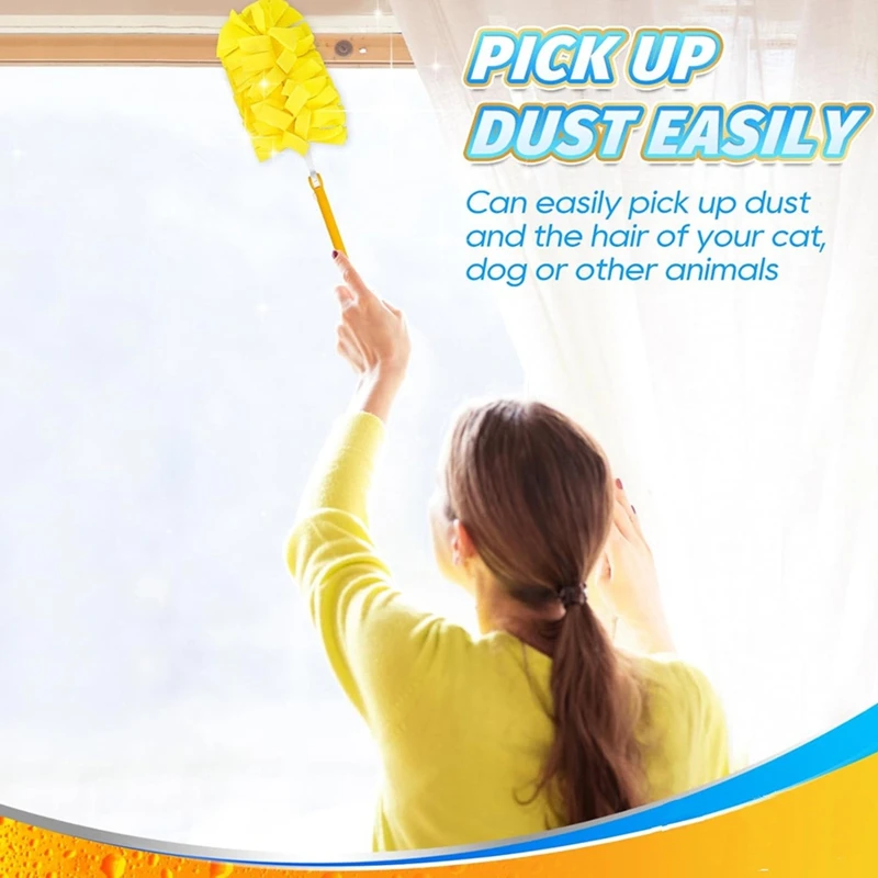 Duster Refill For Swiffer Duster Extended Handle - Reusable Heavy Duty Dusters Refills 360 For Swiffer Duster Handle