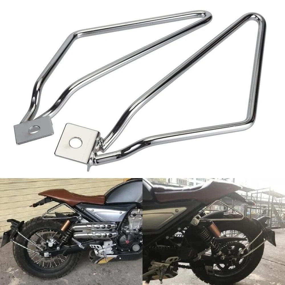 Universal Motorcycle Saddle Bag Support Bars Mount Bracket for Sportster 883 Iron XL883N Dyna Bob Fxdf Softail