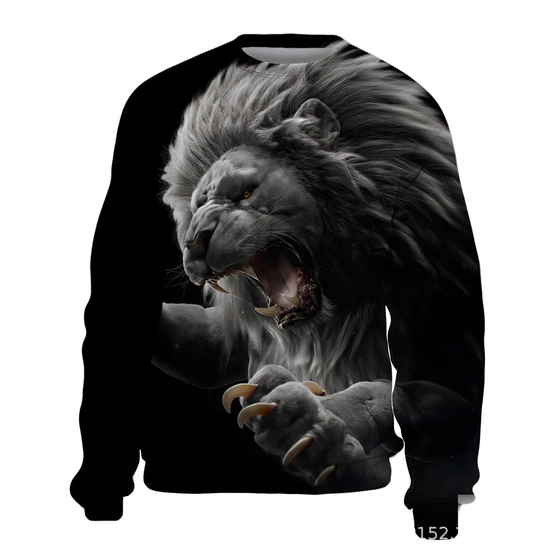 Men's Animal Series 3D Printing T-Shirt Women Casual Long Sleeve Luxury T Shirts Sweatshirt Oversized Harajuku Man Tees Tops