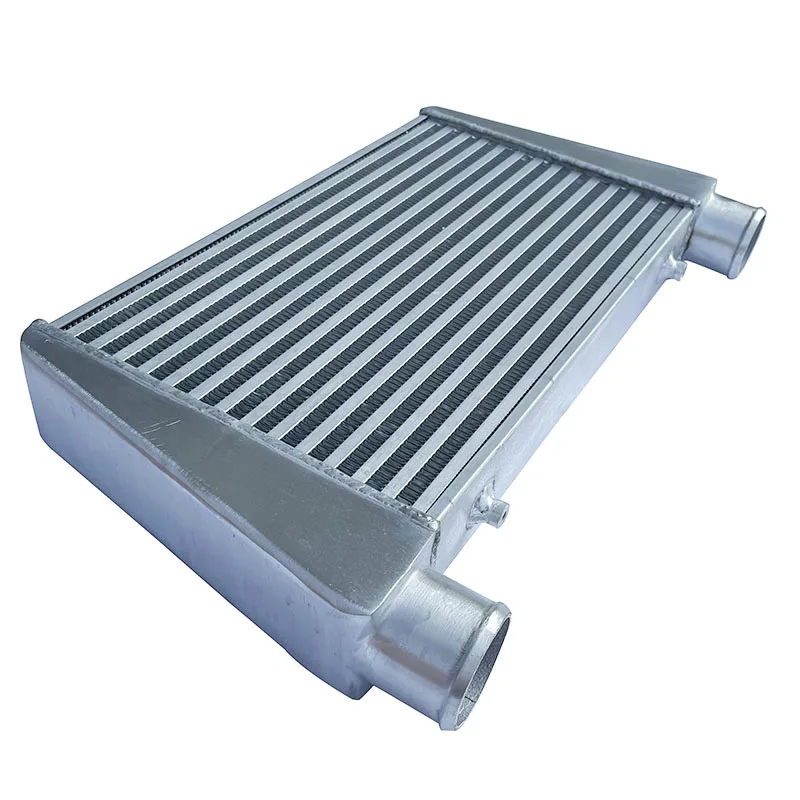 Aluminium-Ladeluftkühler Universeller Kühler Einlass Kaltlufteinlass für Turbo Radiator 65mm 2,5 Zoll Auslass
