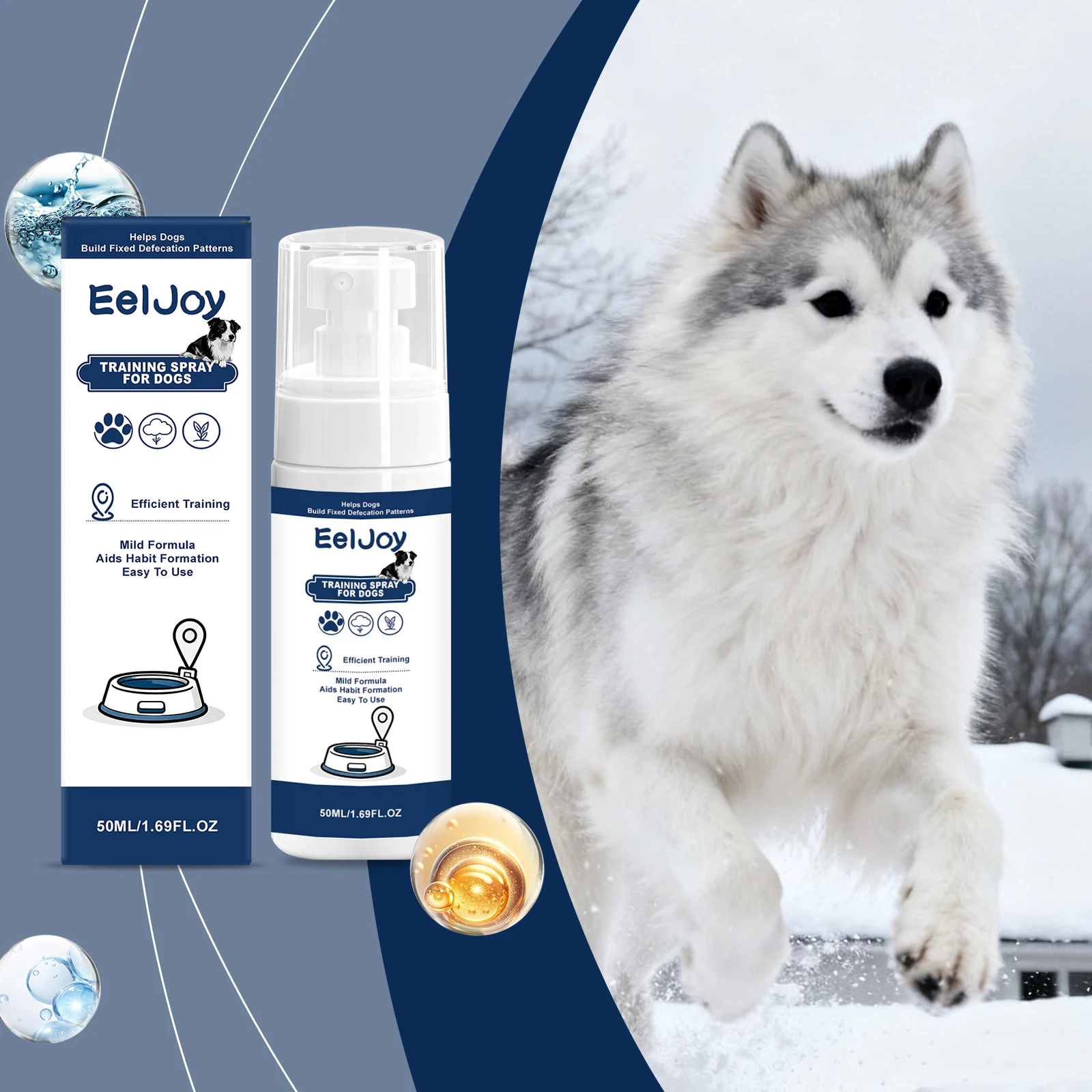 Dog Potty Training Spray Pet Defecation Inducer Indoor Outdoor Urine Poop Positioning Reduce Rejection Pet Potty Training Spray